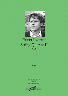 Jokinen Erkki:  Jousikvartetto nro 2, partituuri